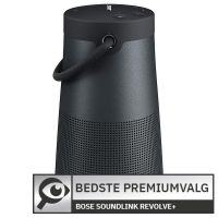 
							
								Bose SoundLink Revolve+
								
									- Bedste premiumhøjttaler
								
							
						