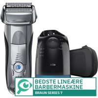 
							
								Braun Series 7 7790cc
								
									- Bedste lineære barbermaskine
								
							
						