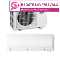 
							
								Mitsubishi MSZ-FH35VEHZ
								
									- Bedste lavpris-luftvarmepumpe
								
							
						