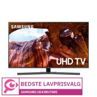 
							
								Samsung UE43RU7405
								
									- Bedste lavpris-TV
								
							
						